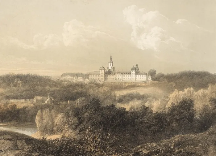 Framed Print : Rolduc Abbey, Abdij Rolduc, around 1860