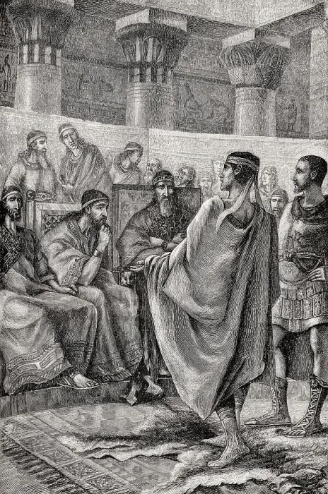 Framed Print : Roman ambassador before the Carthaginian senate