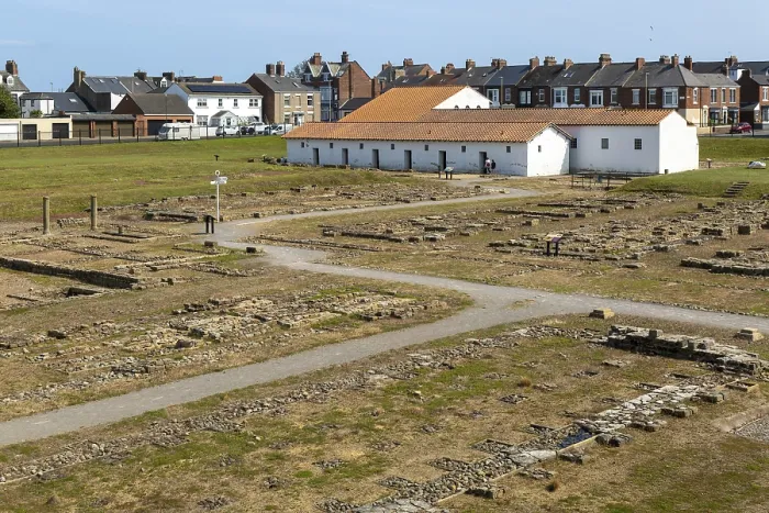 Framed Print : Roman fort of Arbeia, South Shields