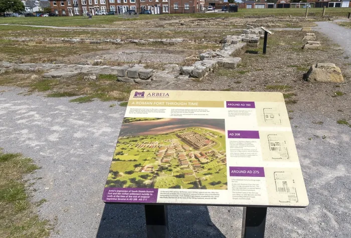 Framed Print : Roman fort of Arbeia, South Shields