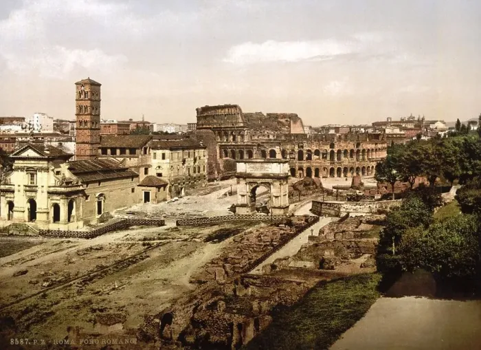 Framed Print : Roman Forum from the Palatine, Rome