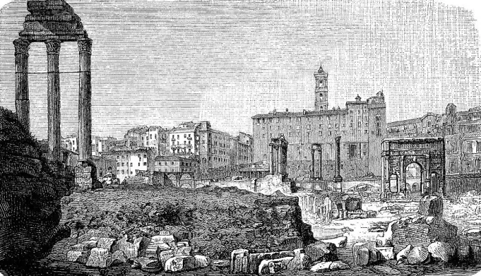 Framed Print : The Roman Forum in Rome, Italy Framed Print : The Roman Forum in Rome, Italy