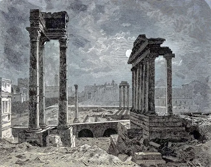 Framed Print : The Roman Forum in Rome, is the oldest Roman forum and was the centre of political