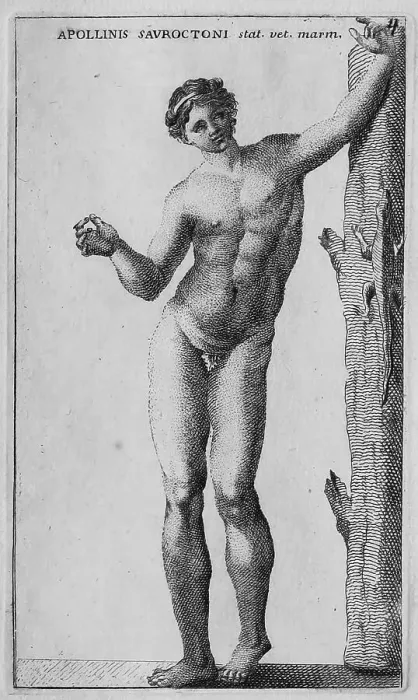 Framed Print : The Roman god Apollo, marble statue from the Museo Clementino