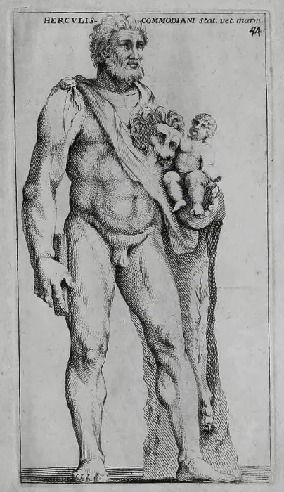 Framed Print : The Roman god Hercules, marble statue from ancient Rome Framed Print : The Roman god Hercules, marble statue from ancient Rome