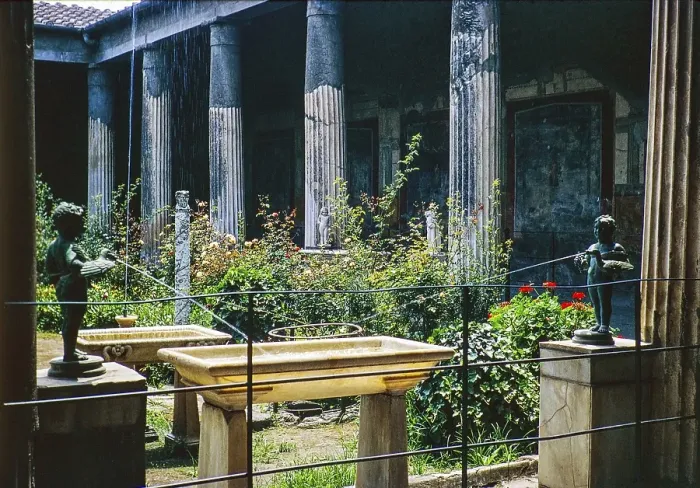 Framed Print : Roman ruins Archaeological Park of Pompeii, Naples, Italy, Europe 1967, Europe