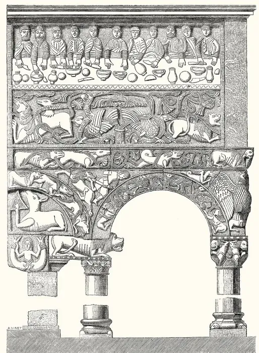 Framed Print : The Romanesque pulpit of the Basilica of Sant'Ambrogio