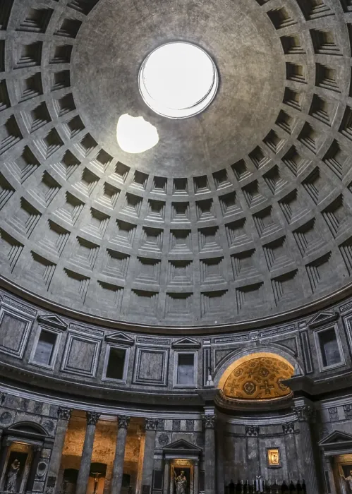 Framed Print : Rome, Italy. Pantheon - the third largest masonry dome in the world with its famous hole in the ceiling