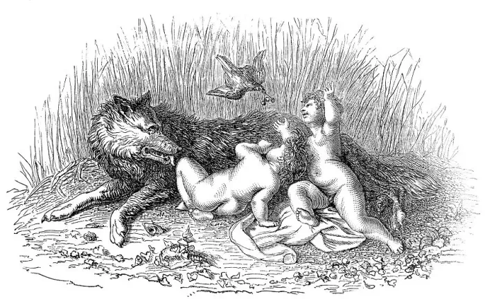 Framed Print : Romulus and Remus, founder of the city of Rome in Roman mythology