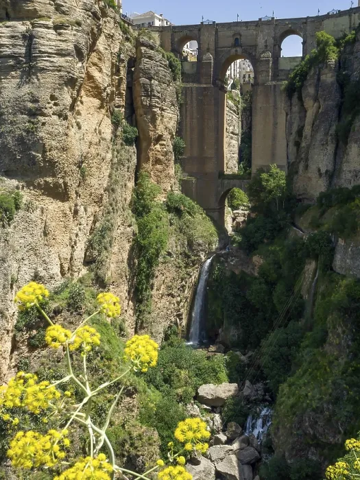 Framed Print : RONDA, ANDALUCIA / SPAIN - MAY 8 : View of the New Bridge in Ronda Spain on May 8
