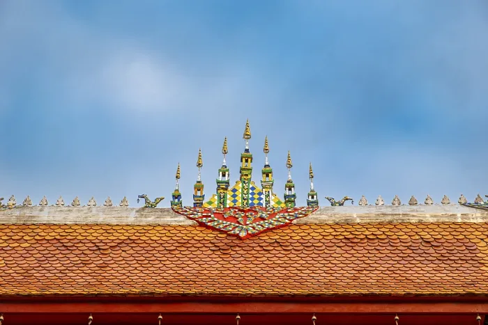 Framed Print : Roof detail, Wat Sensoukharam, Luang Prabang Framed Print : Roof detail, Wat Sensoukharam, Luang Prabang
