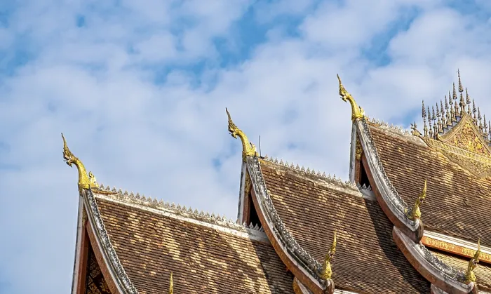 Framed Print : Roof of Haw Phra Bang pavilion