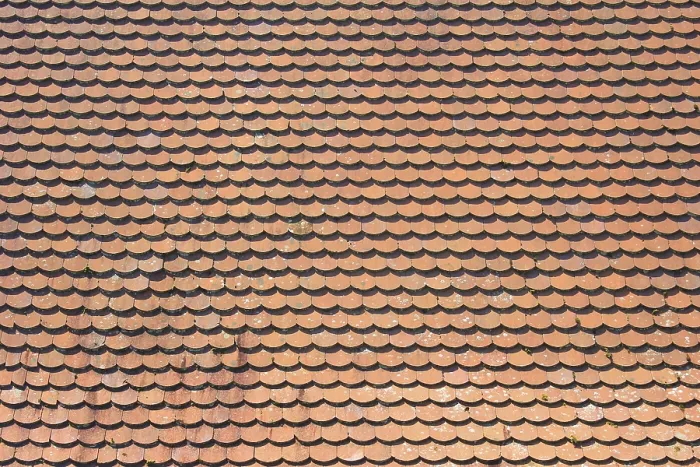 Framed Print : Roof with red tiles of type beaver tail Roof with red tiles of type beaver tail Framed Print : Roof with red tiles of type beaver tail Roof with red tiles of type beaver tail