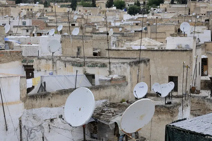 Framed Print : The roofs of the old town of Fez, Morocco, Africa