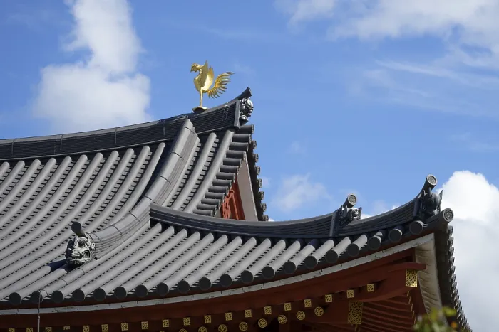 Framed Print : Rooftop, Phoenix Hall, Byodo-in Temple