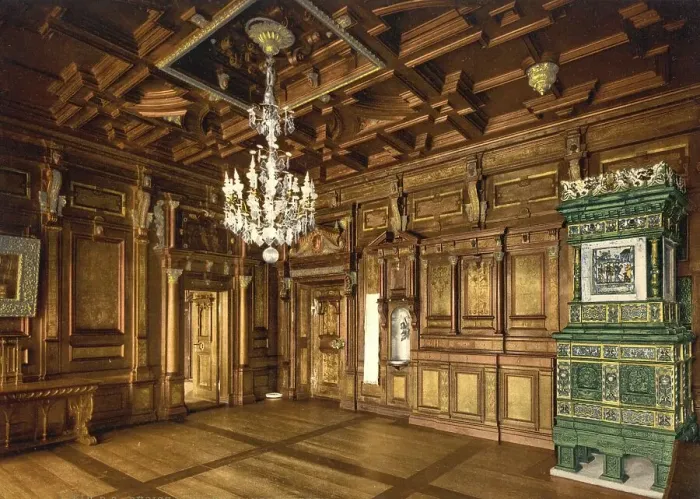 Framed Print : Room from the Casa Pestalozzi in Chiavenna 1585