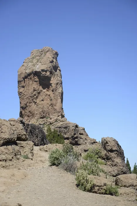 Framed Print : Roque Nublo, mountain, mountain