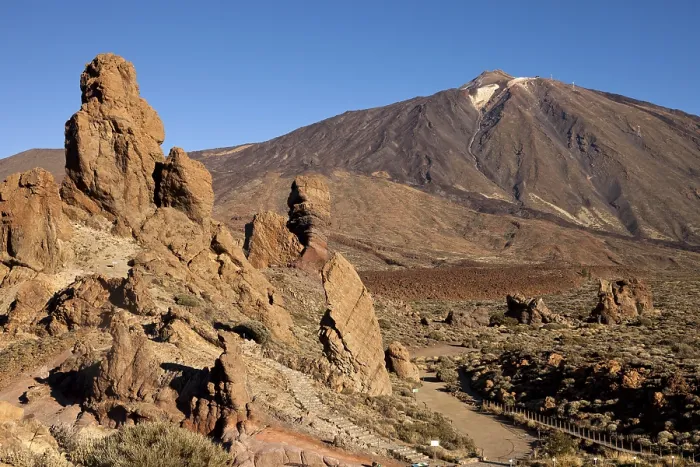 Framed Print : Roques de Garcia rock formation and Pico del Teide mountain Framed Print : Roques de Garcia rock formation and Pico del Teide mountain