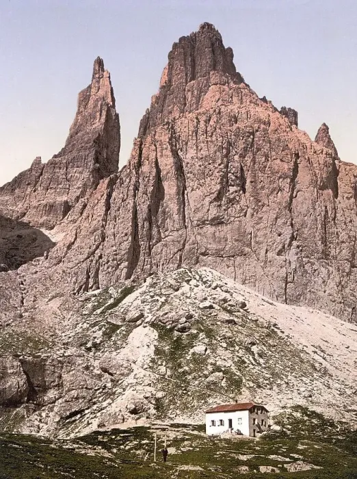Framed Print : Rose Garden Group in the Dolomites