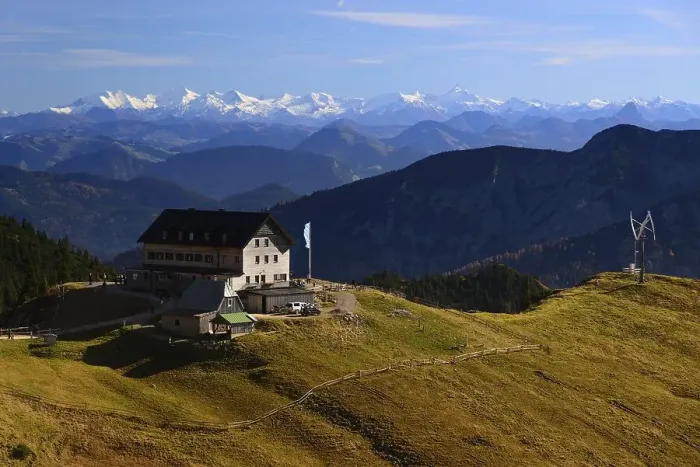 Framed Print : Rotwandhaus over the Spitzingsee