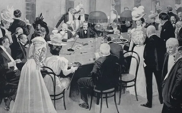Framed Print : Roulette game at the Club Frive in Ostend