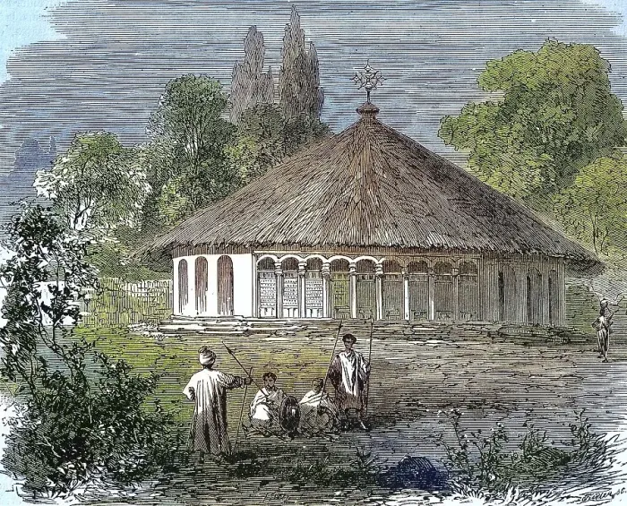 Framed Print : The Round Church in Shelikut in Abyssinia