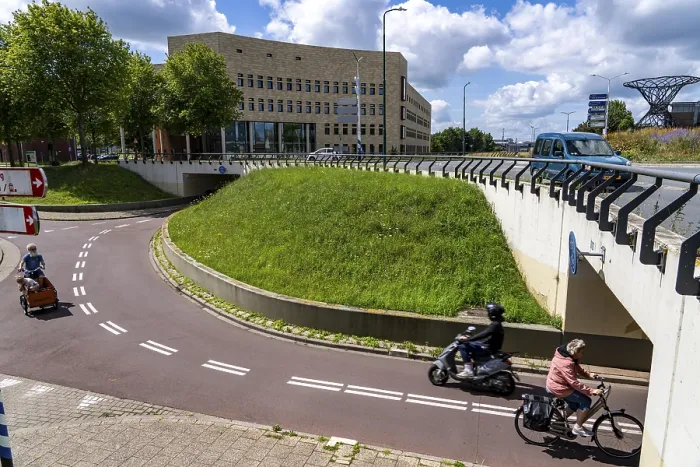 Framed Print : Roundabout in the Dutch city of Houten Framed Print : Roundabout in the Dutch city of Houten