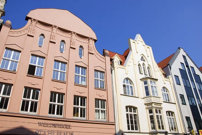 Framed Print : Row of houses in city centre, Wismar Framed Print : Row of houses in city centre, Wismar