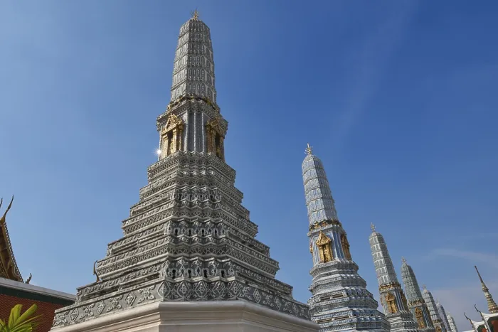 Framed Print : A row of prangs in Wat Phra Kaew
