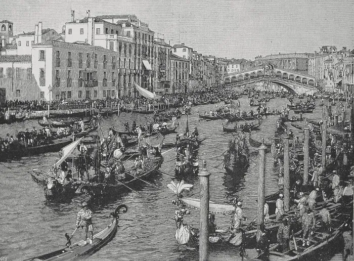 Framed Print : Rowing competition of the gondoliers on the Grand Canal in Venice Framed Print : Rowing competition of the gondoliers on the Grand Canal in Venice