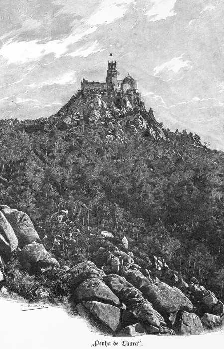 Framed Print : Former royal castle Penha in Cintra