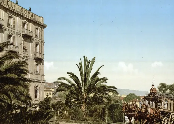 Framed Print : The Royal Hotel with Gardens, San Remo