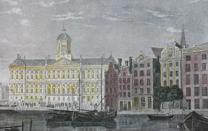 Framed Print : The Royal Palace in Amsterdam, the Netherlands