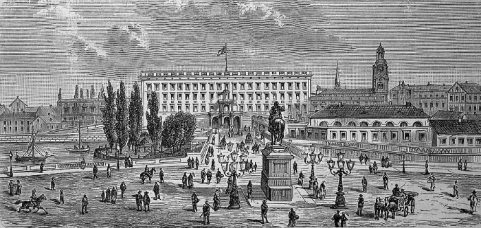 Framed Print : Royal Palace and Gustav Adolf Square in Stockholm Framed Print : Royal Palace and Gustav Adolf Square in Stockholm
