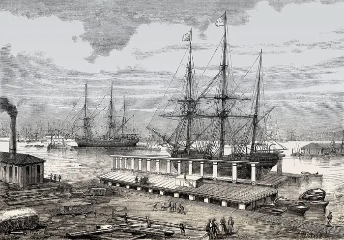 Framed Print : Royal Victoria Dock, Royal Docks of east London
