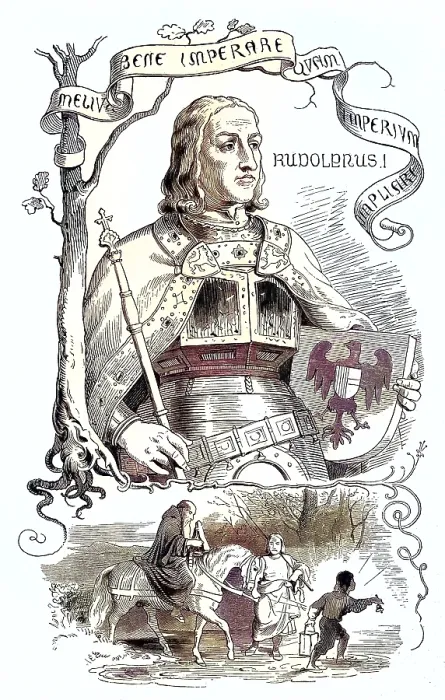 Framed Print : Rudolf of Habsburg (born 1 May 1218)