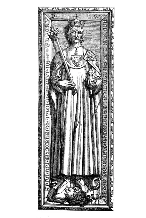 Framed Print : Rudolf I. 1. May 1218, 15. July 1291