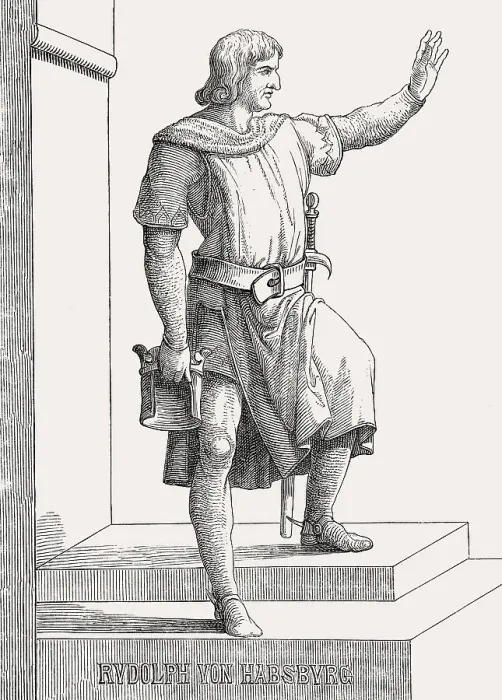 Framed Print : Rudolf I, or Rudolf of Habsburg