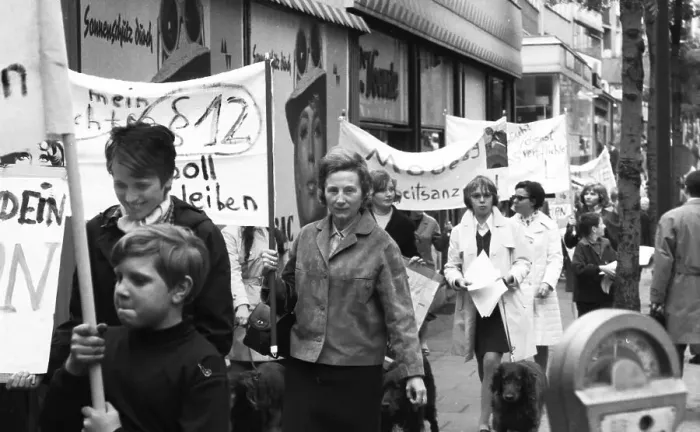 Framed Print : The Ruhr Action against the Emergency Laws in 1968 turned against the emergency legislation with numerous local actions