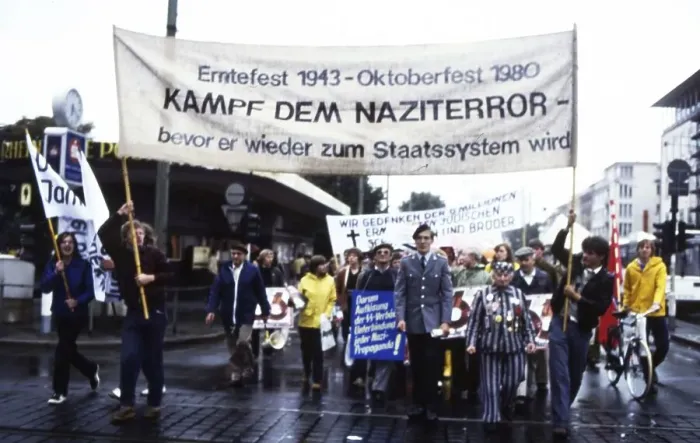 Framed Print : Ruhr area. Anti NPD demonstration. ca. 1981-2