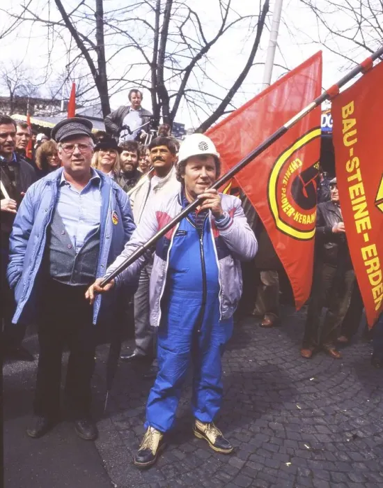 Framed Print : Ruhr area. DGB demonstration. on 1 May 1986 Framed Print : Ruhr area. DGB demonstration. on 1 May 1986