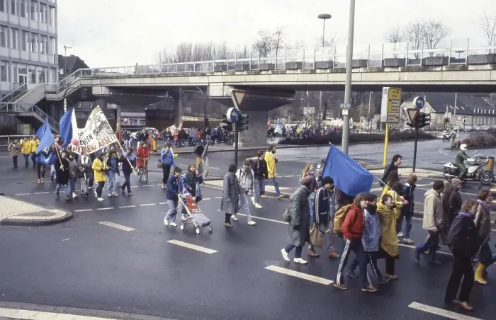 Framed Print : Ruhr area. Easter March Ruhr 86 on 30. 3. 1986 Framed Print : Ruhr area. Easter March Ruhr 86 on 30. 3. 1986