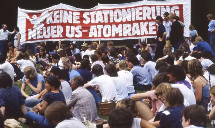 Framed Print : Ruhr area. Peace movement 1980s