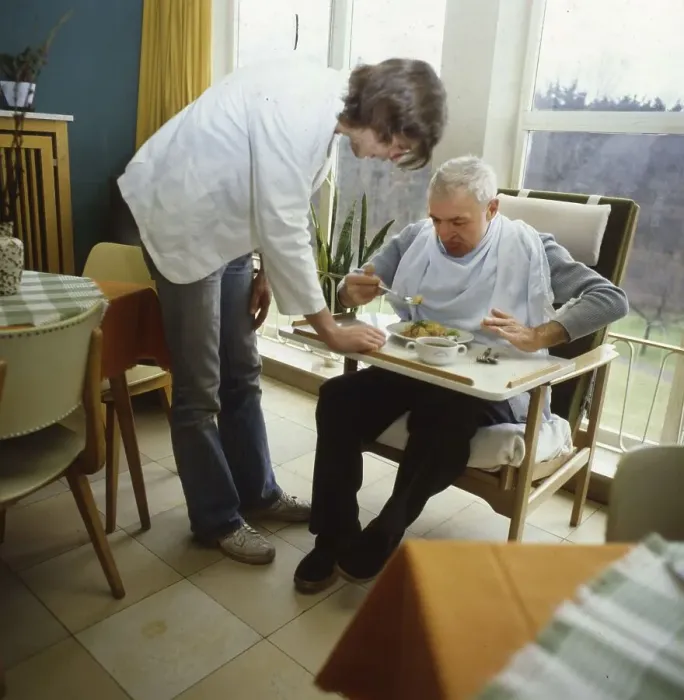 Framed Print : Ruhr area, senior citizens in a retirement home