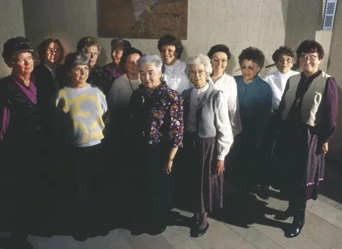 Framed Print : Ruhr area. Senior Women's Group ca. 1989 Framed Print : Ruhr area. Senior Women's Group ca. 1989