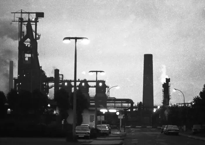 Framed Print : The Ruhr area in the summer of 1973 - here on 6-8 August 1973 - in Dortmund and Essen