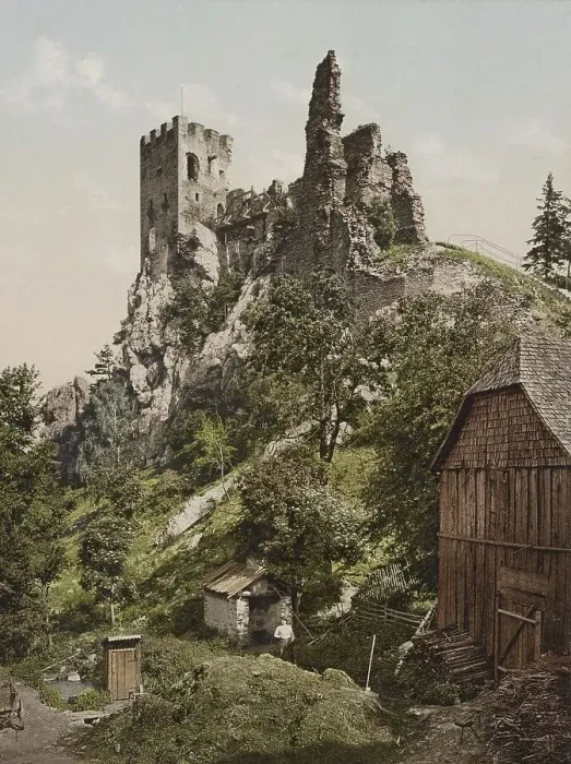 Framed Print : Ruin Weissenstein near Regen in the Bavarian Forest