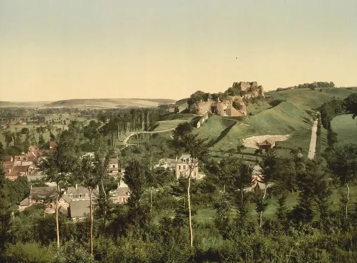 Framed Print : Ruins of the Castle of Arques, Dieppe