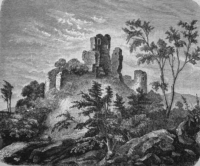 Framed Print : Ruins of the castle of Robert II