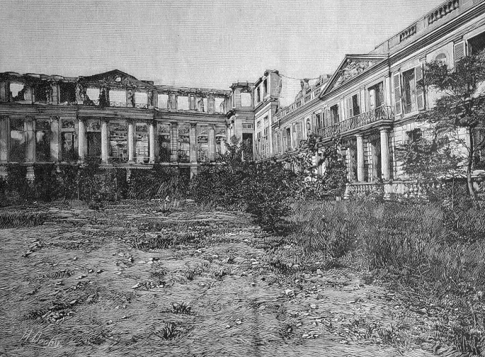 Framed Print : The ruins of the castle of Saint-Cloud
